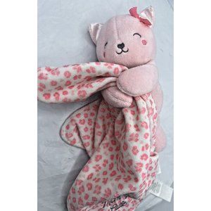 Carter's Child Of Mine Baby Lovey Pink Bear Plush Blanket Mommy's Cutie